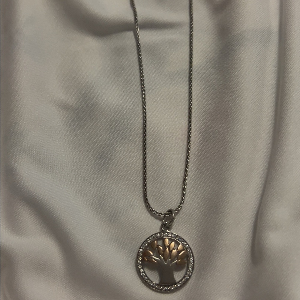 Elegant Silver and Gold Tree Pendant Necklace. (Tree of life ) bought in 🇮🇪